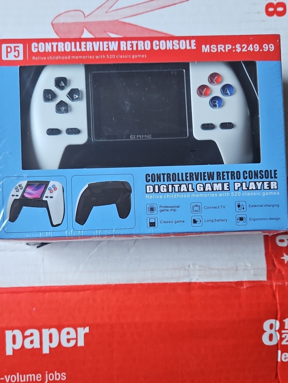 Controllerview P5 Retro Console Digital Game Player White